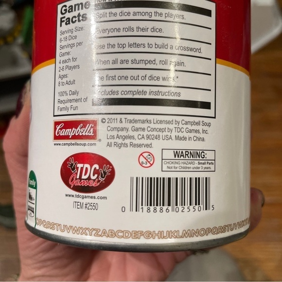 BMWT cambells soup alphabet game in a can - Picture 4 of 10